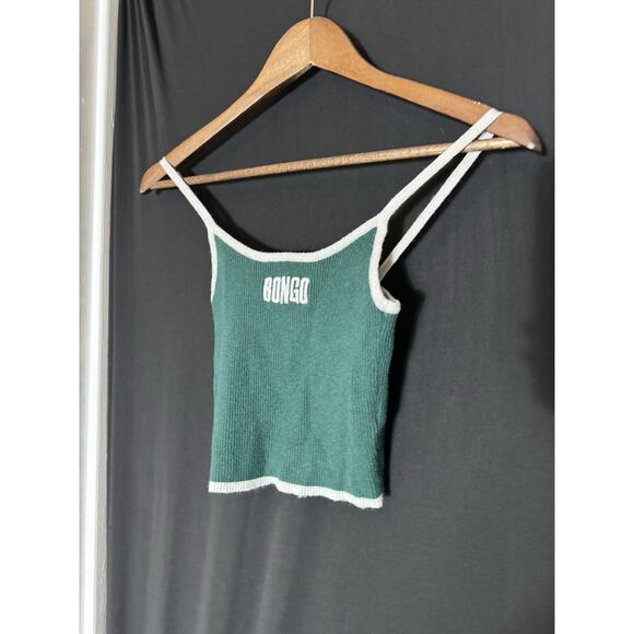 Bongo Forever 21 Green Ivory Cropped Cardigan/Cami Set S/M Y2K Academia Teddy - Picture 9 of 10